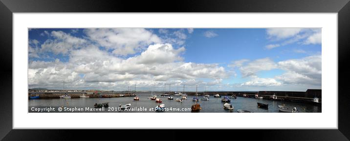 Newcastle Harbour, County Down. Framed Mounted Print by Stephen Maxwell