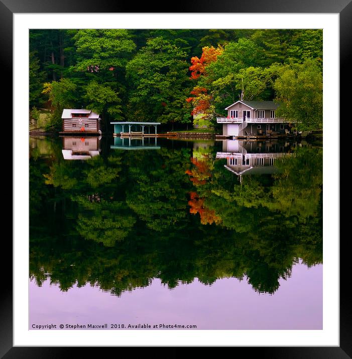 Autumn is creeping in. Framed Mounted Print by Stephen Maxwell