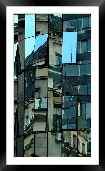 Patchwork Windows Framed Mounted Print by Stephen Maxwell