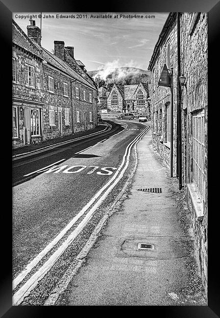 Market Street, Abbotsbury, Dorset Framed Print by John Edwards