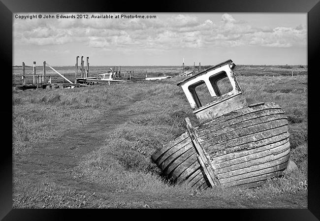 Abandoned Framed Print by John Edwards