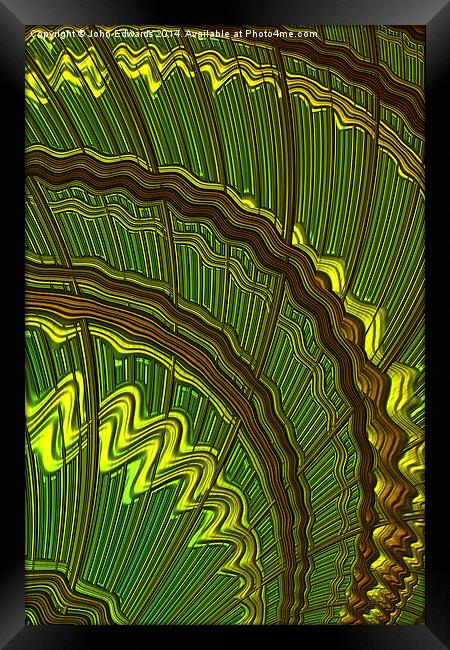 Celtic Harp Abstract Framed Print by John Edwards