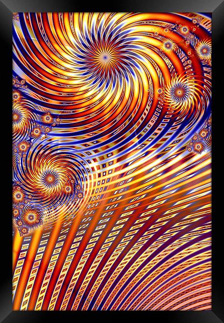 Pinwheel Abstract Framed Print by John Edwards