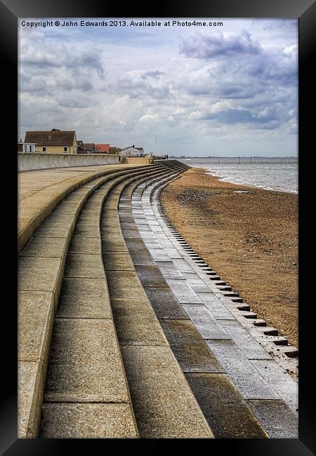 North Beach, Heacham, Norfolk Framed Print by John Edwards