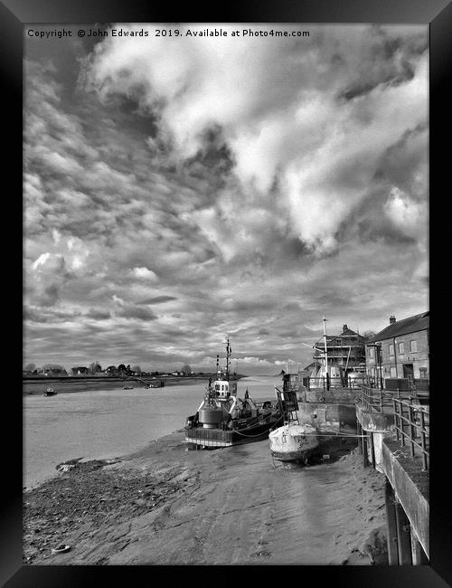 Quayside, King's Lynn Framed Print by John Edwards