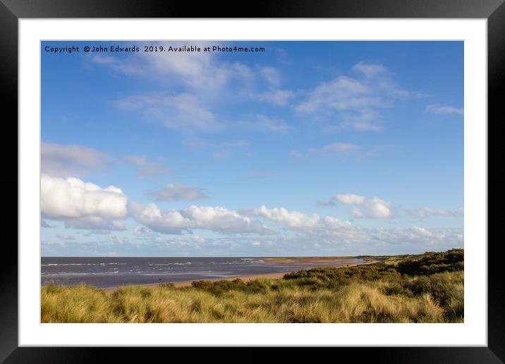 Old Hunstanton Beach Framed Mounted Print by John Edwards