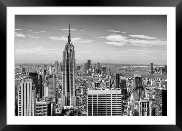 The Empire State Framed Mounted Print by Sharpimage NET