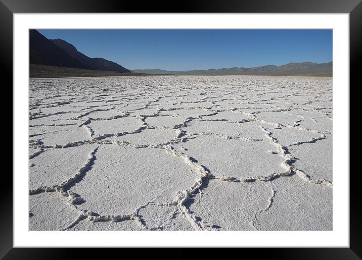 Badwater Basin, Death Valley Framed Mounted Print by Sharpimage NET