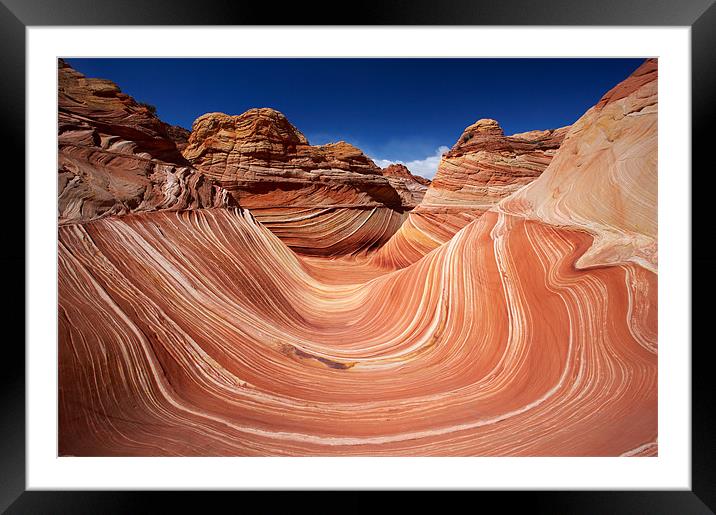 The Wave Framed Mounted Print by Sharpimage NET