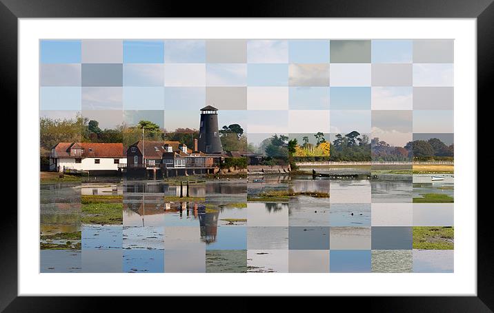 Multiple Visions of Langstone Mill 2 Framed Mounted Print by Sharpimage NET