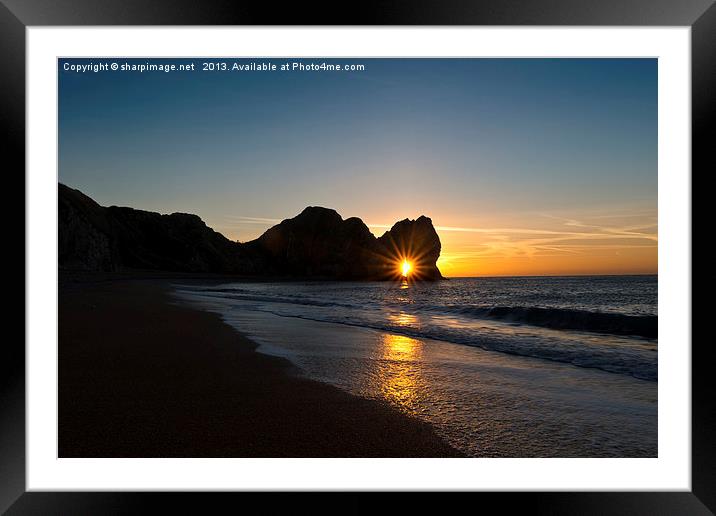 The Winter Sunrise Framed Mounted Print by Sharpimage NET