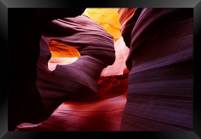 Guardian Angel, Antelope Slot Canyon, Arizona Framed Print by Sharpimage NET