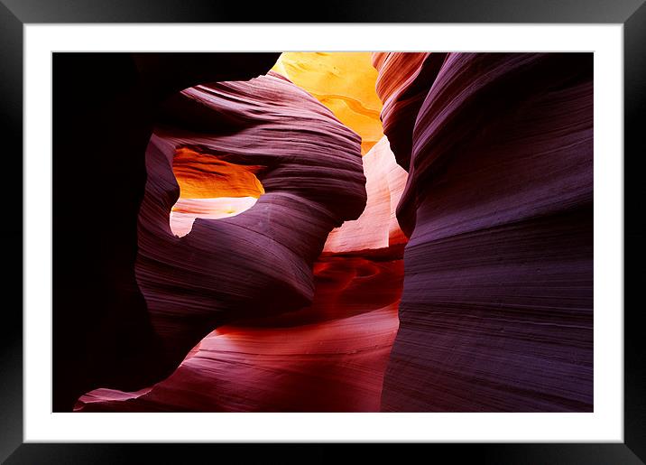 Guardian Angel, Antelope Slot Canyon, Arizona Framed Mounted Print by Sharpimage NET