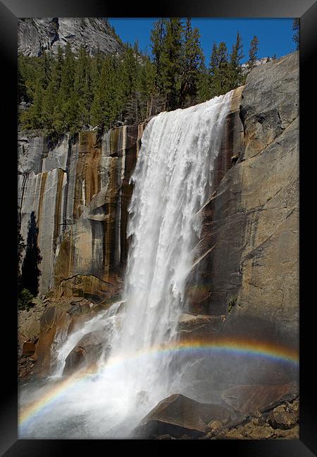 Vernal falls, Yosemite National Park Framed Print by Sharpimage NET