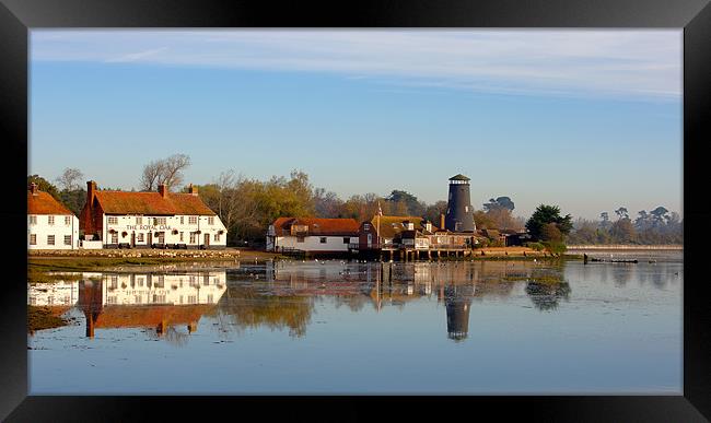 Langstone Mill and The Royal Oak Public House Framed Print by Sharpimage NET