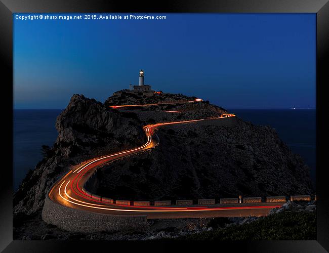 Cap de Formentor Lighthouse Framed Print by Sharpimage NET