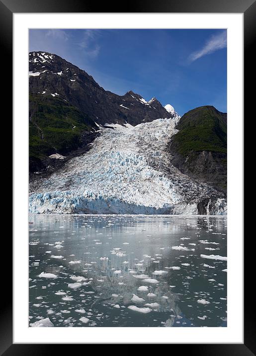 Glacier, Prince William Sound Framed Mounted Print by Sharpimage NET