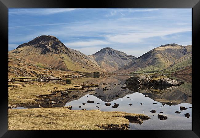 Reflections of Wast Water 2 Framed Print by Sharpimage NET