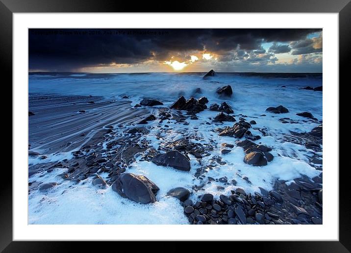  Sandymouth beach Framed Mounted Print by Steve Walsh