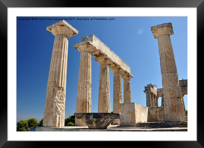 Aphaia Framed Mounted Print by Michalis S
