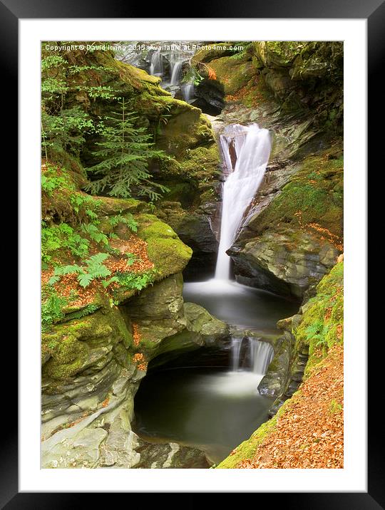  Acharn falls Framed Mounted Print by David Irving