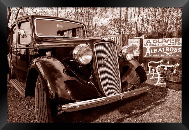 Old Car Framed Print by David Irving