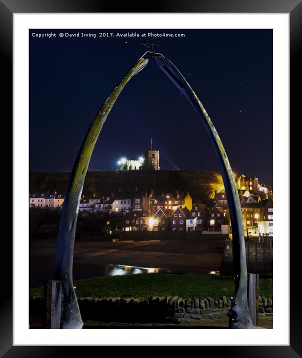 Whitbys Whale Jaw Bones Framed Mounted Print by David Irving