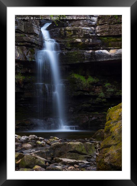 Summerhill Force Upper Teesdale Framed Mounted Print by David Irving