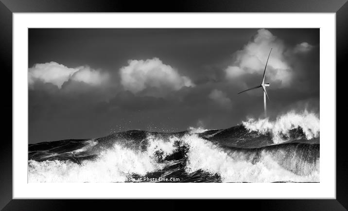 Wind and Sea Framed Mounted Print by David Irving