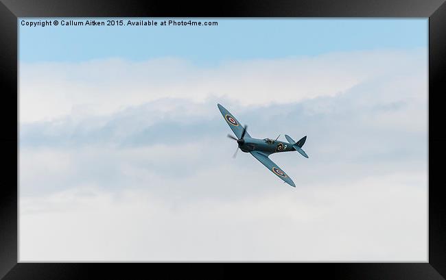 Supermarine Spitfire PR MkXI Framed Print by Callum Aitken