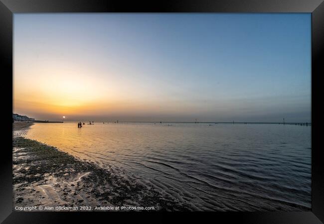 Along the waters edge Framed Print by Alan Glicksman