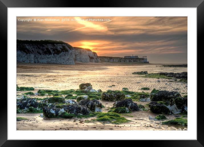 On the beach at Botany bay. Framed Mounted Print by Alan Glicksman