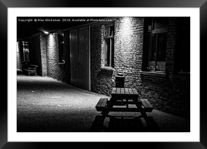 A quite night Framed Mounted Print by Alan Glicksman