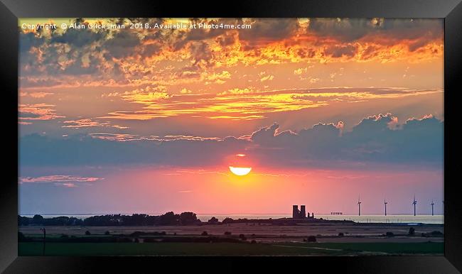 The medieval church at Reculver                    Framed Print by Alan Glicksman