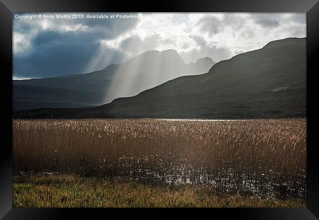  Drama over Loch Cill Chroisd Framed Print by Andy Martin