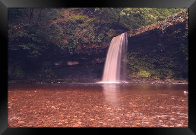 Table top waterfall - Wales Framed Print by Matthew Hill