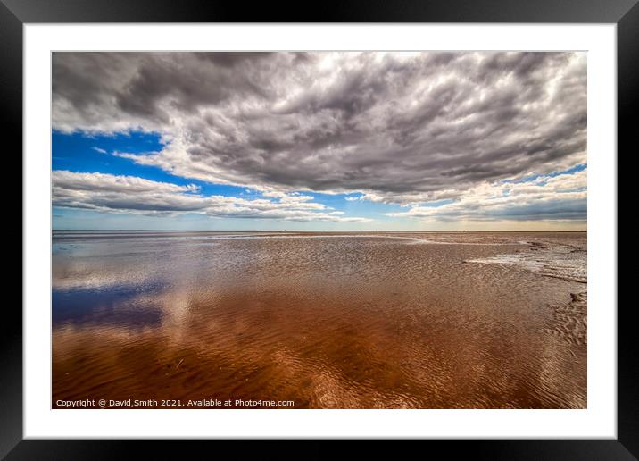 Humber Estuary At Low Tide Framed Mounted Print by David Smith