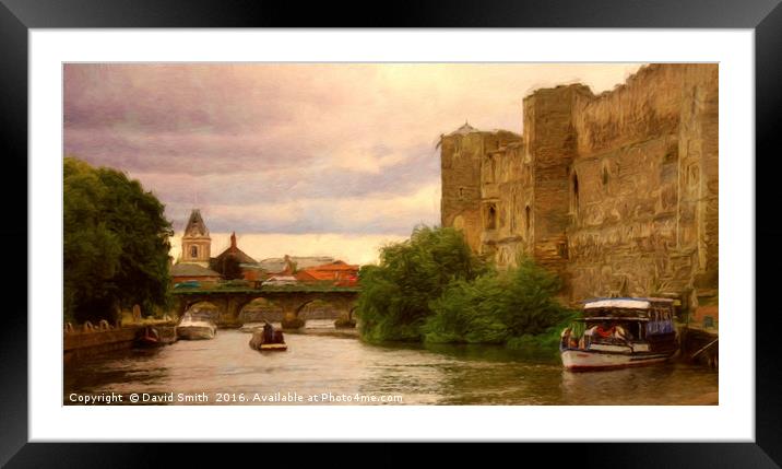 Boats On The Trent Framed Mounted Print by David Smith