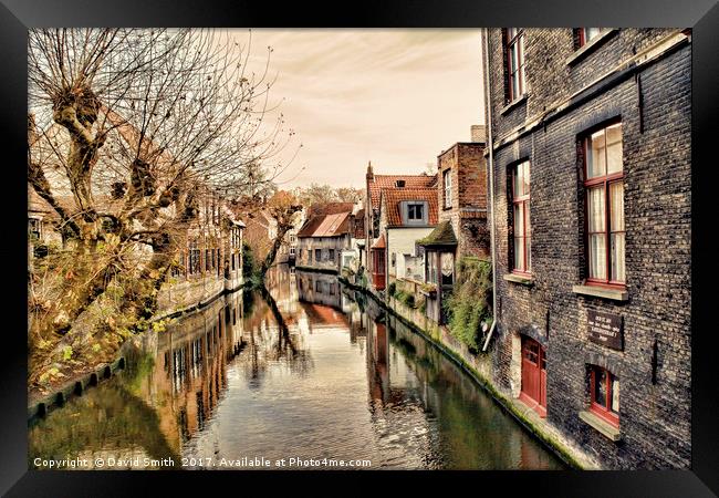 Beautiful Brugge Framed Print by David Smith
