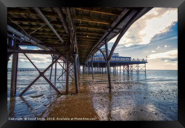 Cleethorpes Pier at low tide Framed Print by David Smith