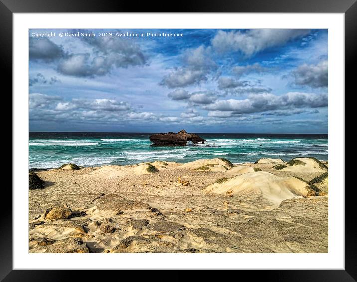 The Wreck Of The Santa Maria Framed Mounted Print by David Smith