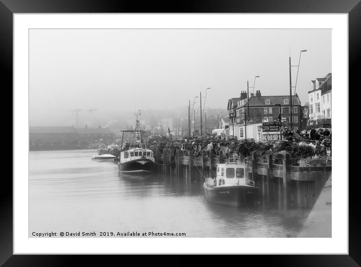 Harbour View In The Fog Framed Mounted Print by David Smith