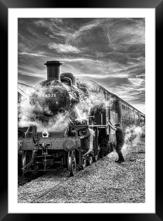 Working the lincolnshire wolds railway  Framed Mounted Print by David Smith