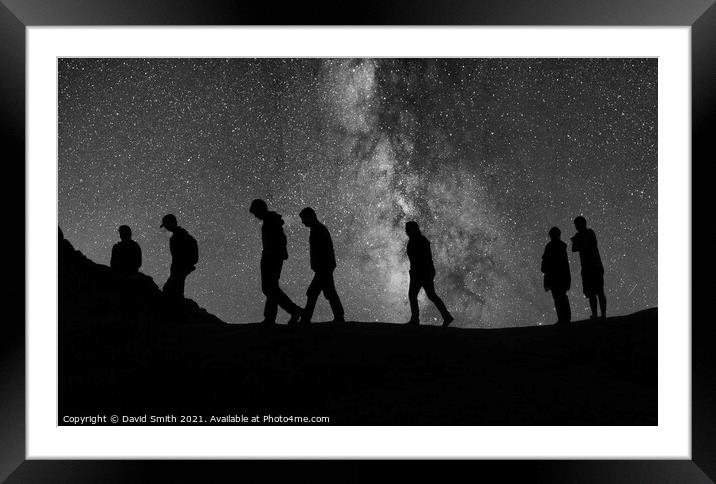 Milky Way Framed Mounted Print by David Smith