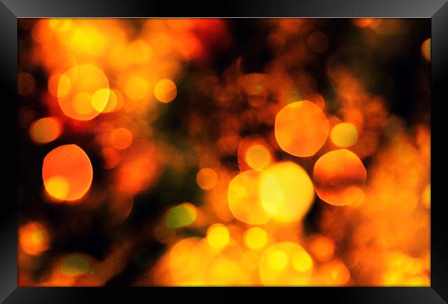 Coloured Bokeh  Framed Print by Andrew David Photography 