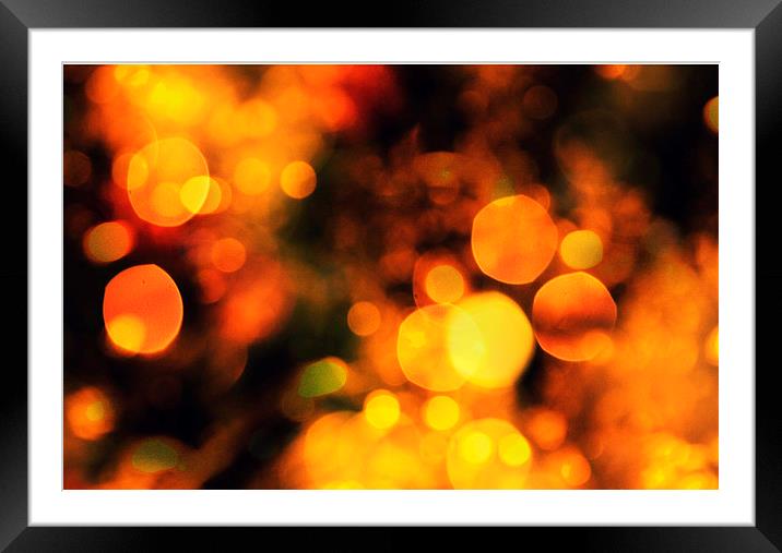 Coloured Bokeh  Framed Mounted Print by Andrew David Photography 