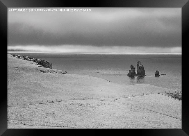  Shetland Coastal Scene Framed Print by Nigel Higson