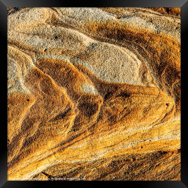 Sandstone textures 1 Framed Print by Nigel Higson