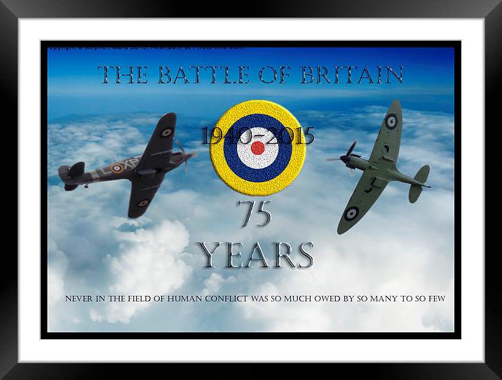The Battle of Britain Framed Mounted Print by Stephen Ward