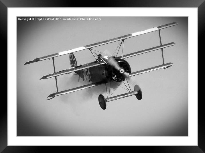  Red Baron Framed Mounted Print by Stephen Ward